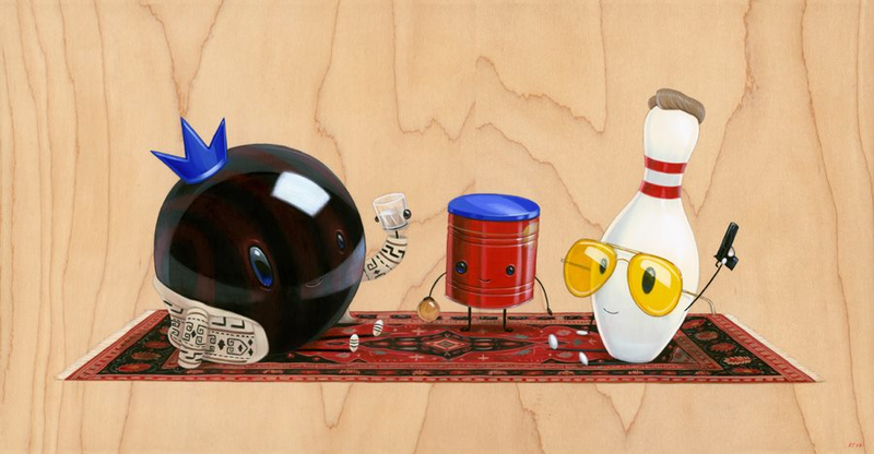Illustration for article titled Here are some pics from an upcoming Tarantino vs. Coen brothers art show